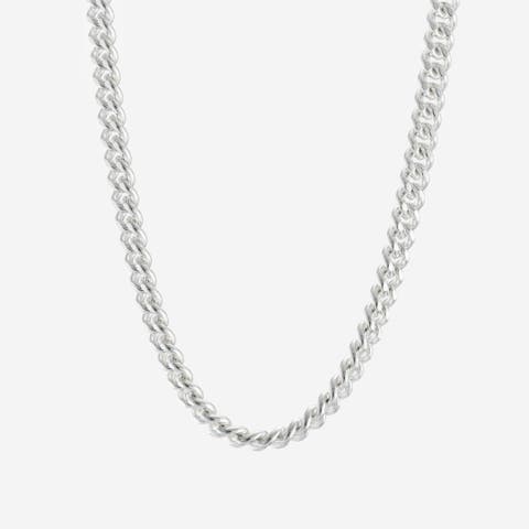 Baby Filed Curb Chain Necklace