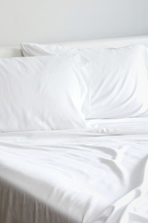 Bedvoyage Luxury 100% Viscose Cooling Bed Sheet Set In White