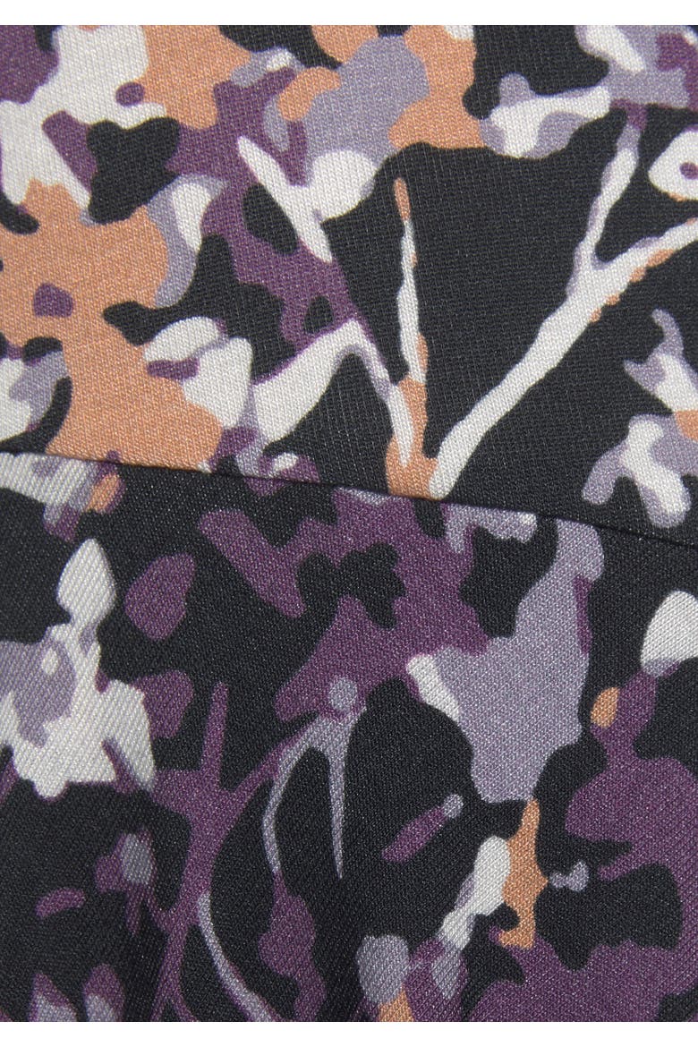 Floral Print Skort, Alternate, color, Black Multi