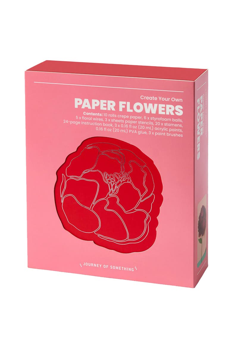 Create Your Own Paper Flowers, DIY Adult Craft Kit, Main, color, Multicolored