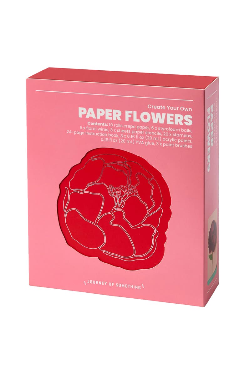 Journey of Something Create Your Own Paper Flowers, DIY Adult Craft Kit, Main, color, Multicolored