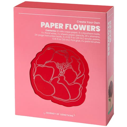 Create Your Own Paper Flowers, DIY Adult Craft Kit