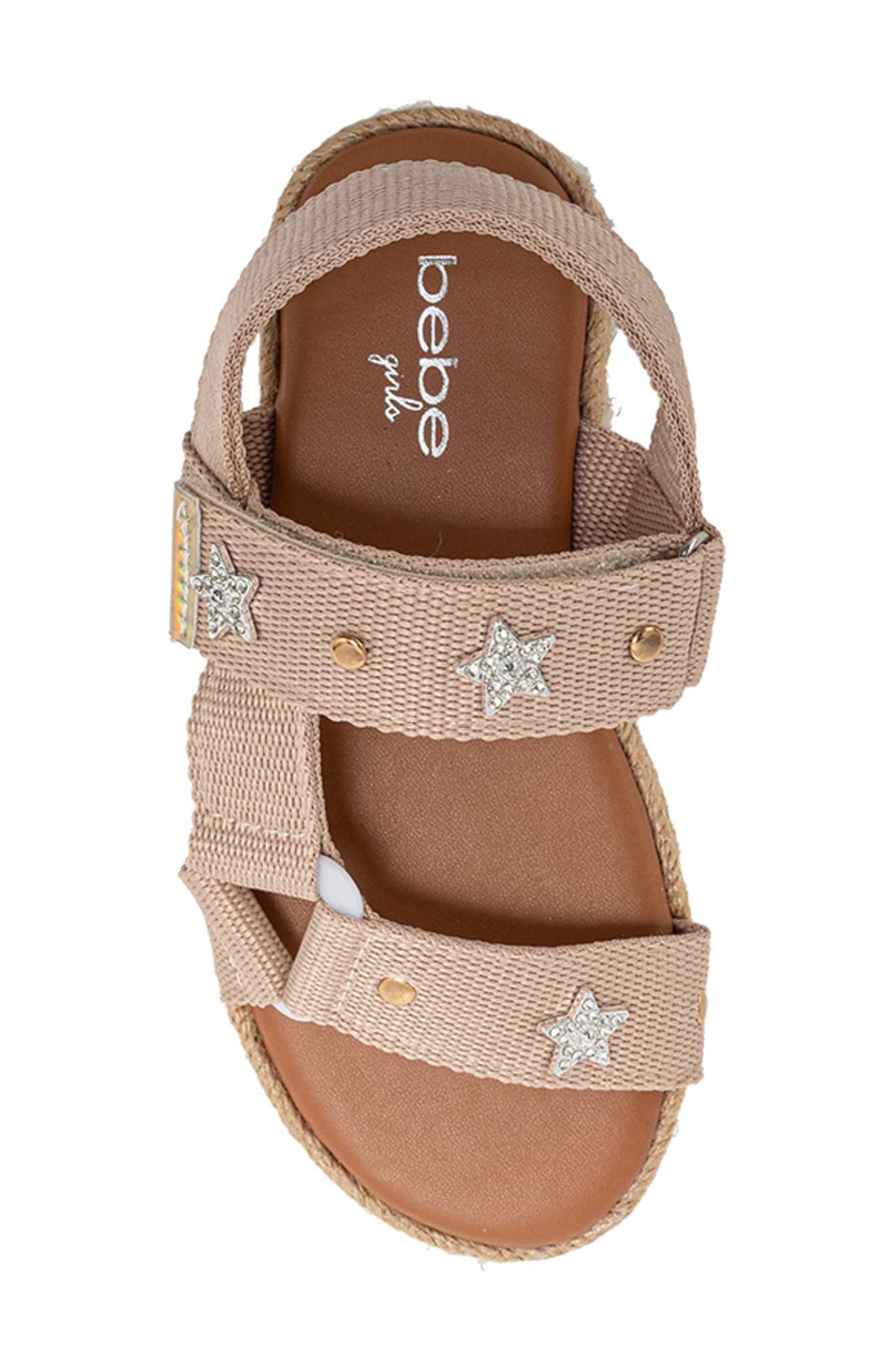 bebe Kids' Pearla Sandal, Alternate, color, Tan