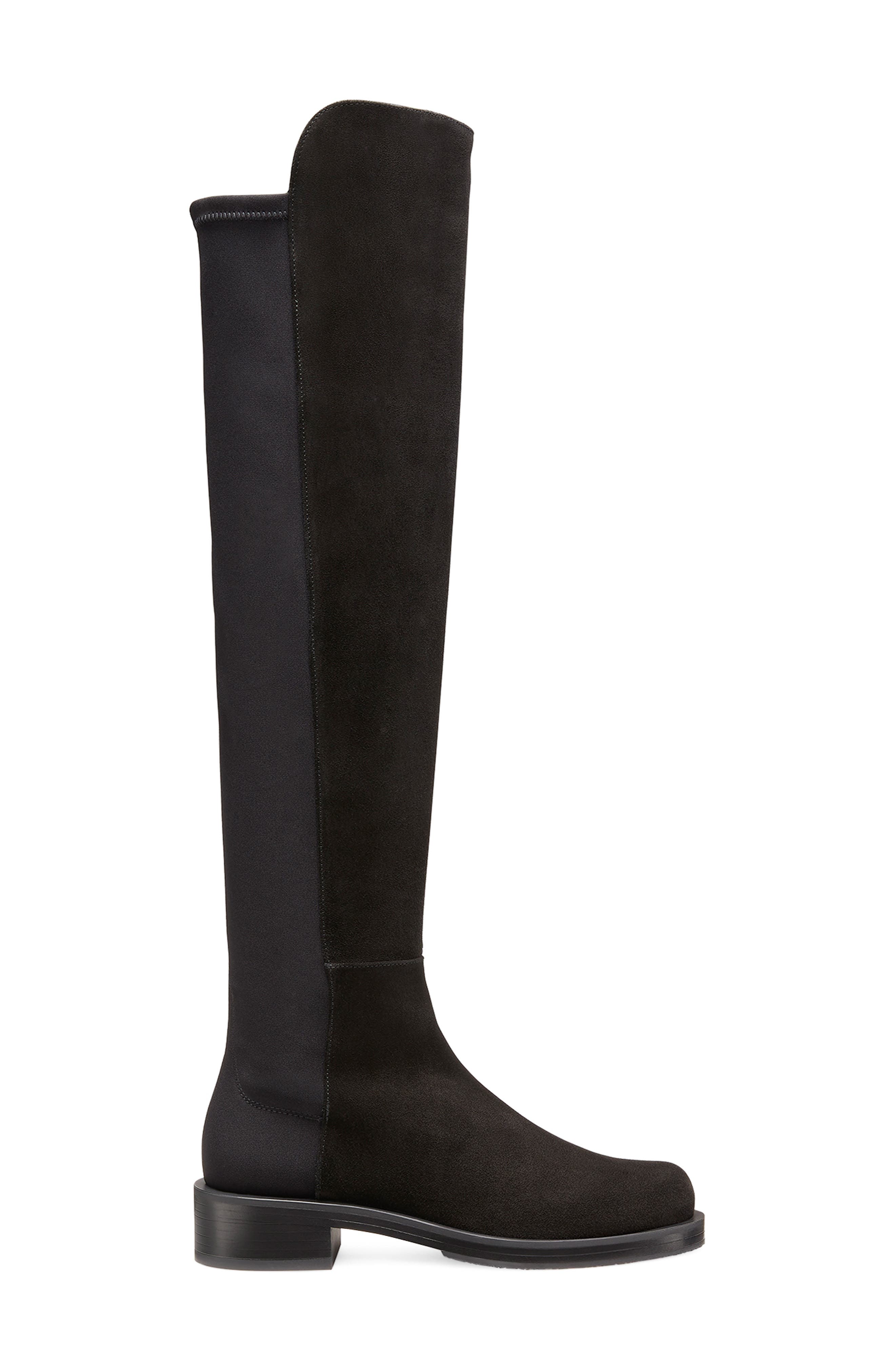 Stuart Weitzman 5050 Bold Boot, Alternate, color, Black