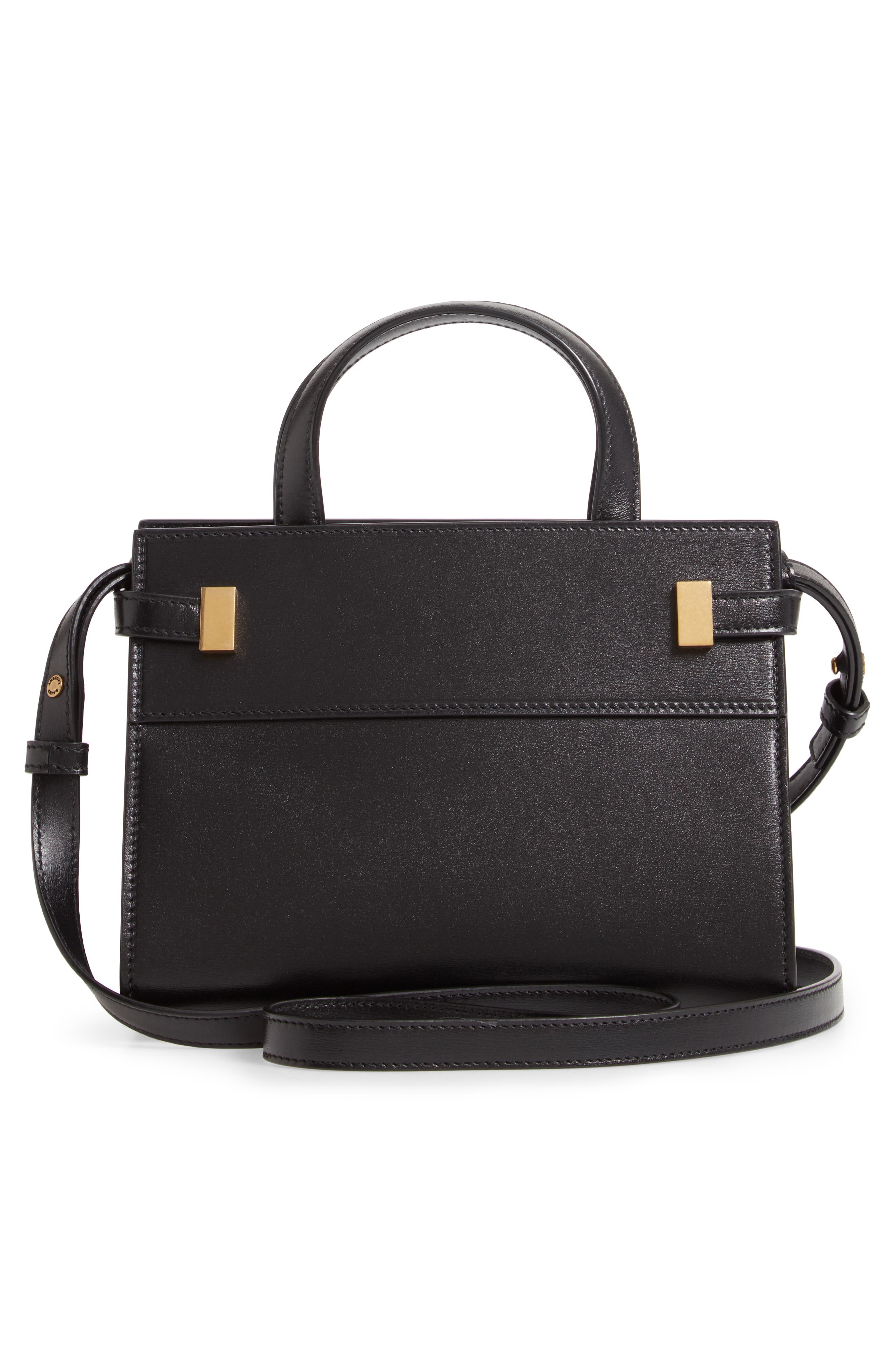 Saint Laurent Nano Manhattan Leather Crossbody Bag, Alternate, color, 