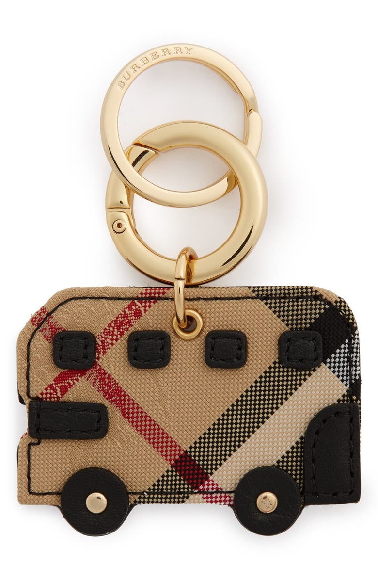 Burberry 'Horseferry Check' London Bus Bag Charm, Main, color, 