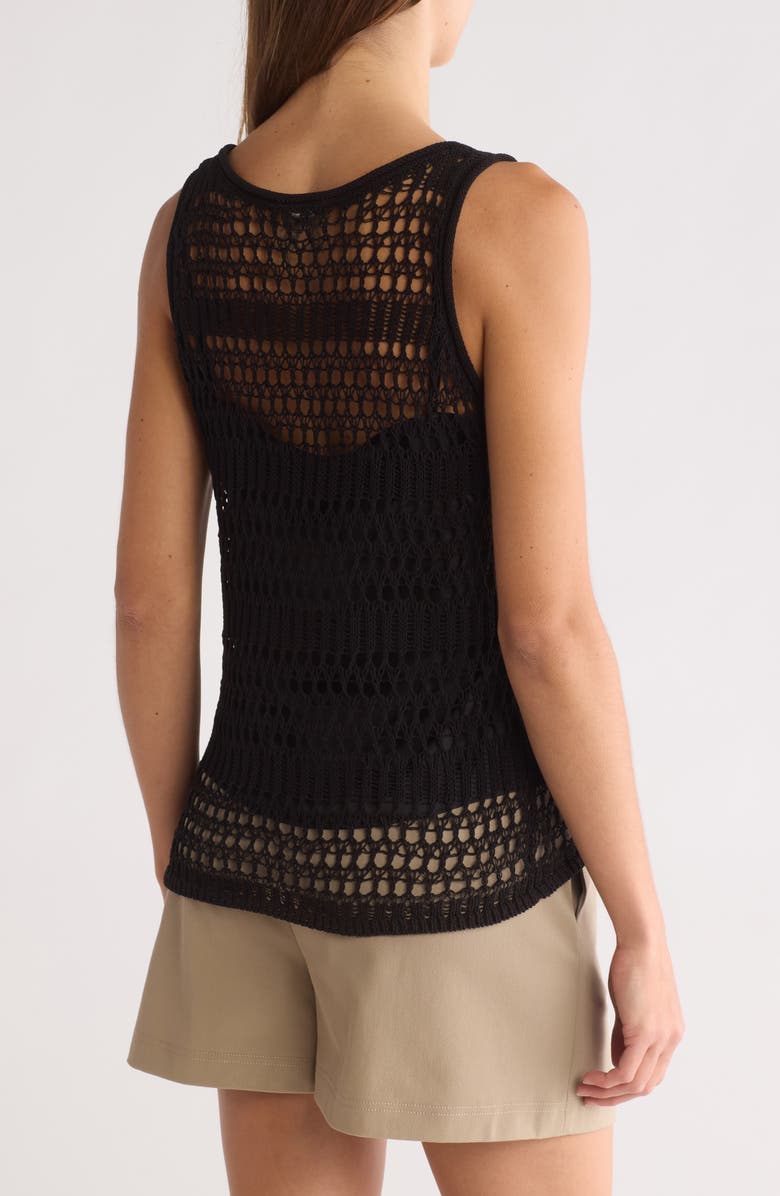 Theory Lace Tank, Alternate, color, Jet Black