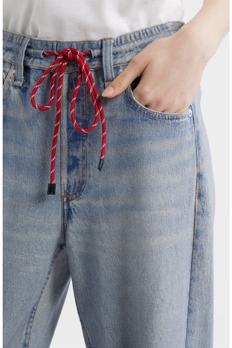 rb Miramar Pull-On Wide Leg Cotton Terry Sweatpant Jeans, Alternate, color, BRIGHTON