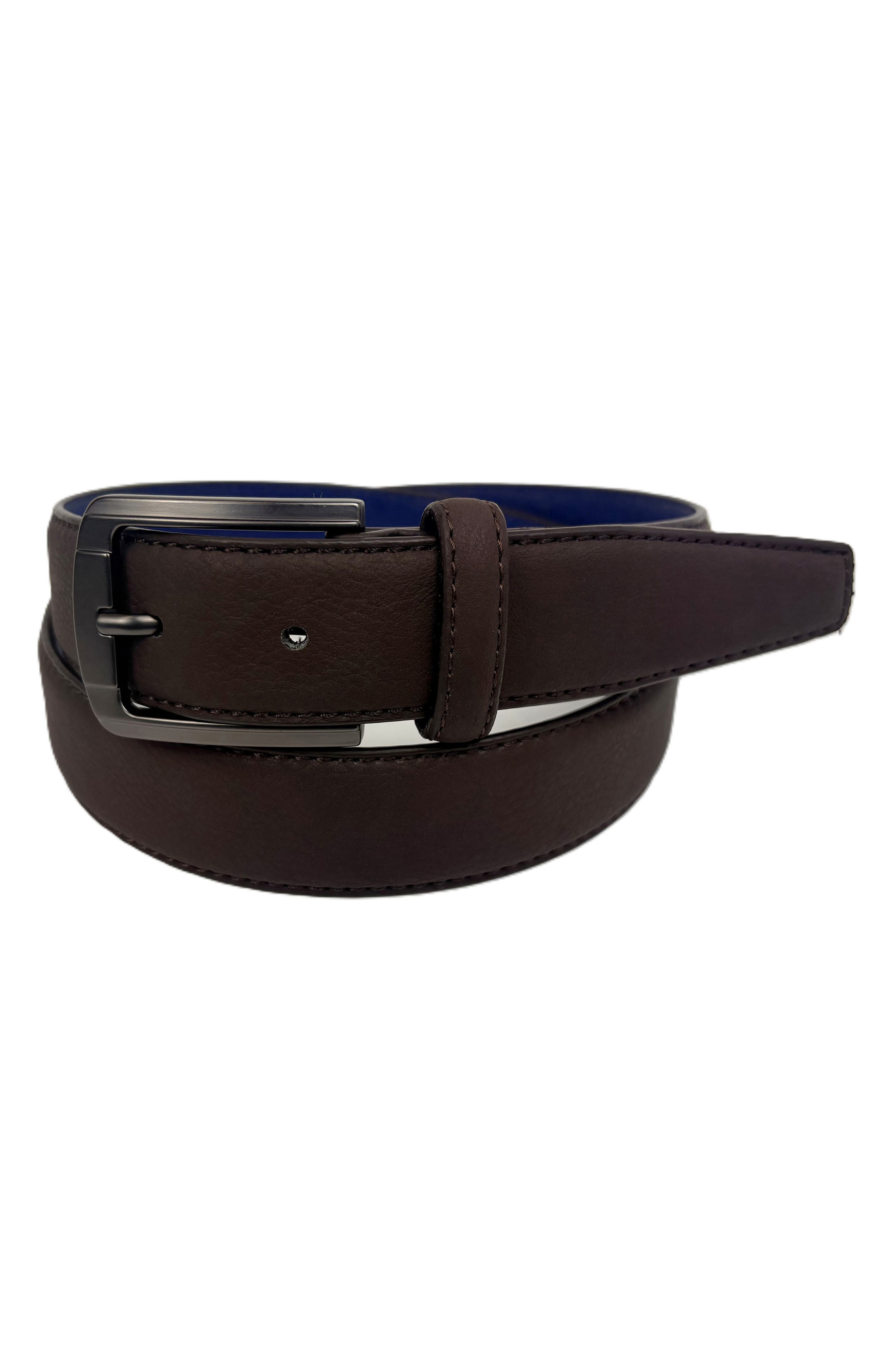 Gunmetal Buckle Leather Belt