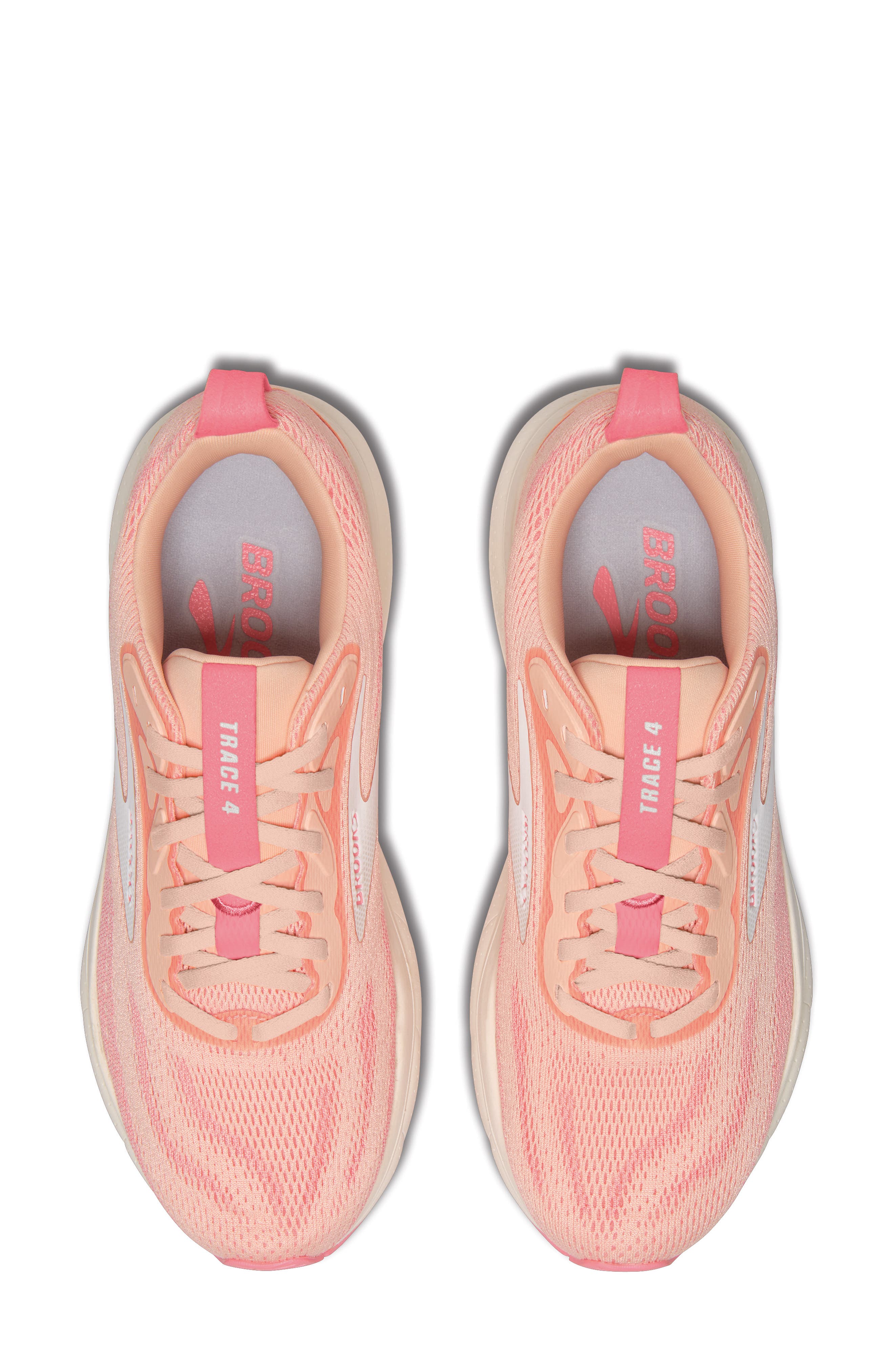 Brooks Trace 4 Running Shoe, Alternate, color, Tropical Peach/Dianthus/Grey