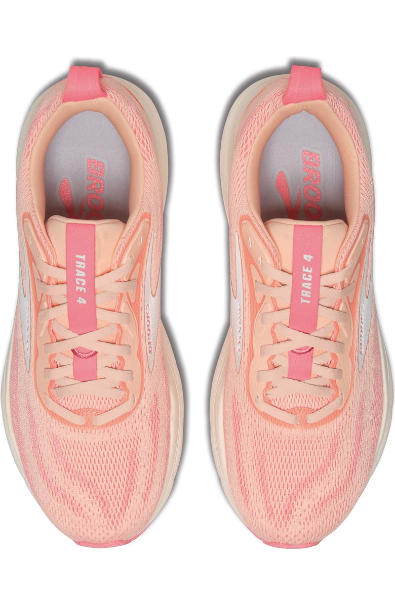 Brooks Trace 4 Running Shoe, Alternate, color, Tropical Peach/Dianthus/Grey