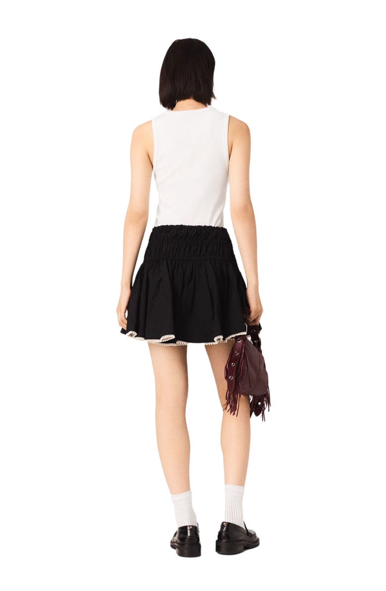 maje Rib knit tank top, Alternate, color, White