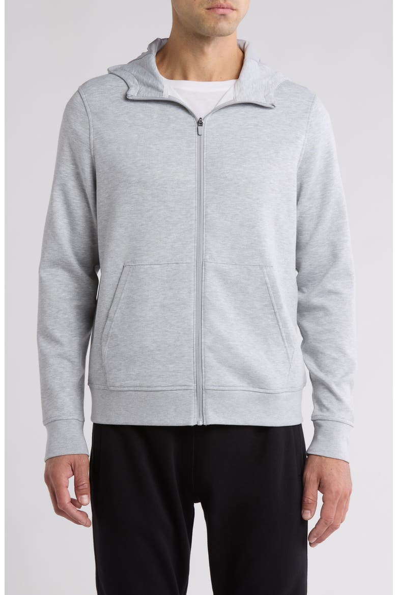Scuba Full-Zip Hoodie, Main, color, HEATHER GREY
