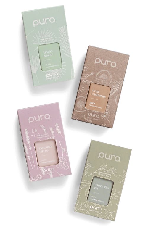 Pura Holiday Fragrance Assorted 4-pack Smart Diffuser Refills In Multi