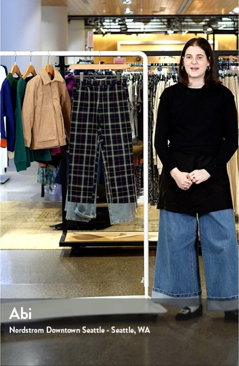 Kids' Plaid Pleated Smart Trousers, sales video thumbnail