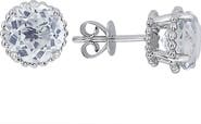 EFFY 14K White Gold White Topaz Stud Earrings