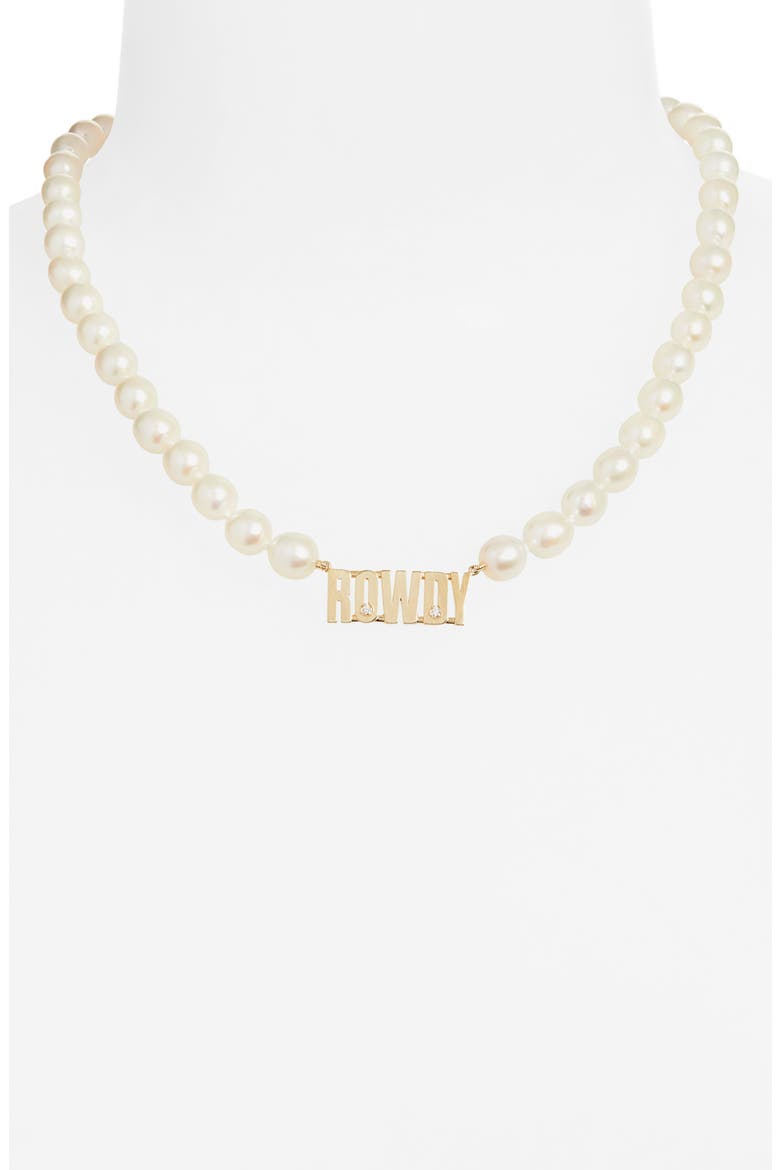 Rowdy Pearl Necklace, Alternate, color, YG-TROUBLE