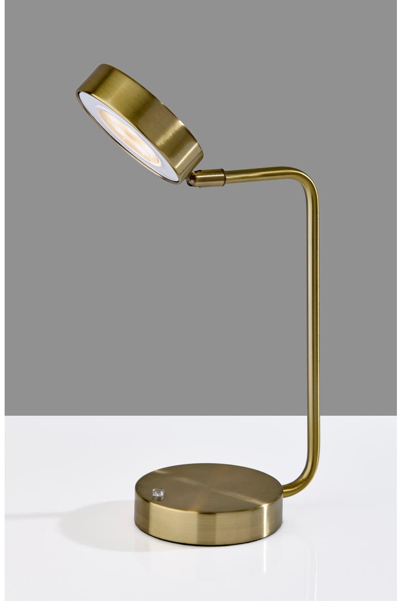 Amari Cordless LED Desk Lamp, Alternate, color, ANTIQUE BRASS