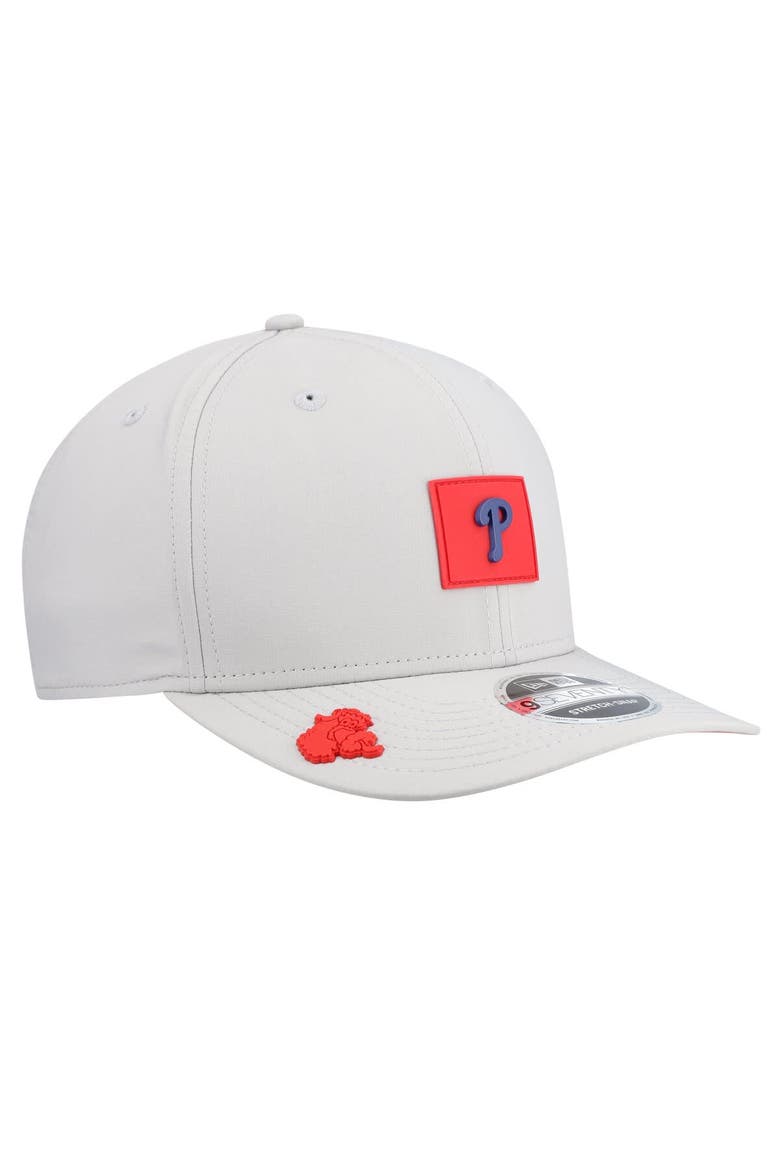 Men's New Era  Gray Philadelphia Phillies 2026 Clubhouse 9SEVENTY Adjustable Hat, Alternate, color, Gray