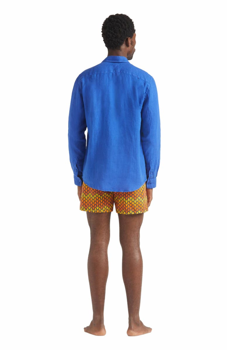 Vilebrequin Men's Solid Linen Shirt, Alternate, color, Marrakech