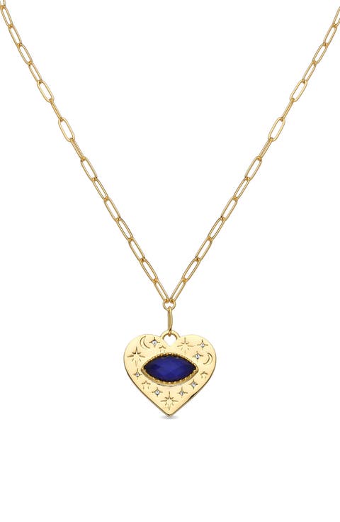 Justine Mood Stone Pendant Necklace