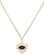 EYE CANDY LOS ANGELES Justine Mood Stone Pendant Necklace