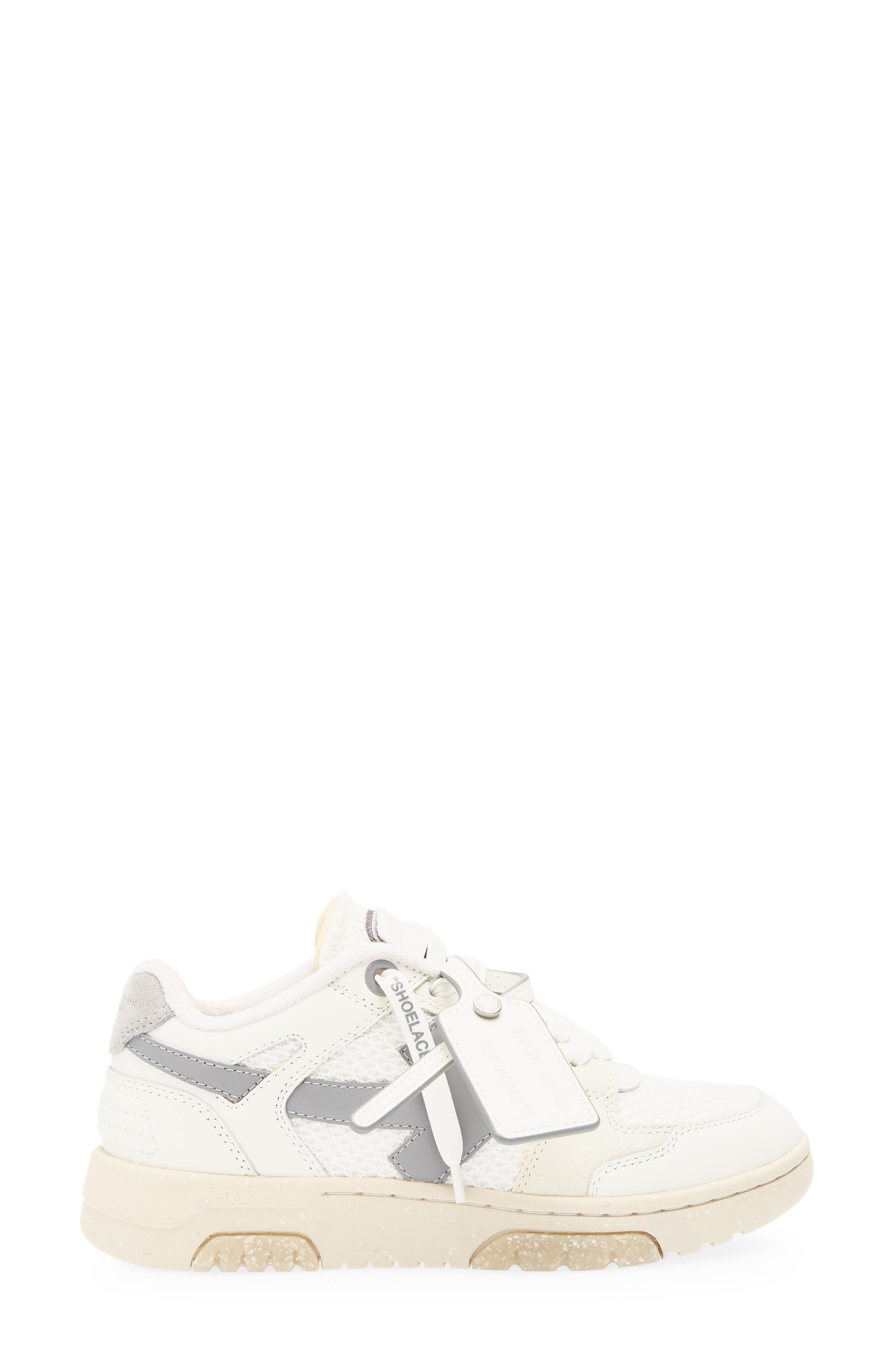 Off-White Slim Out of Office Sneaker, Alternate, color, White - Grey