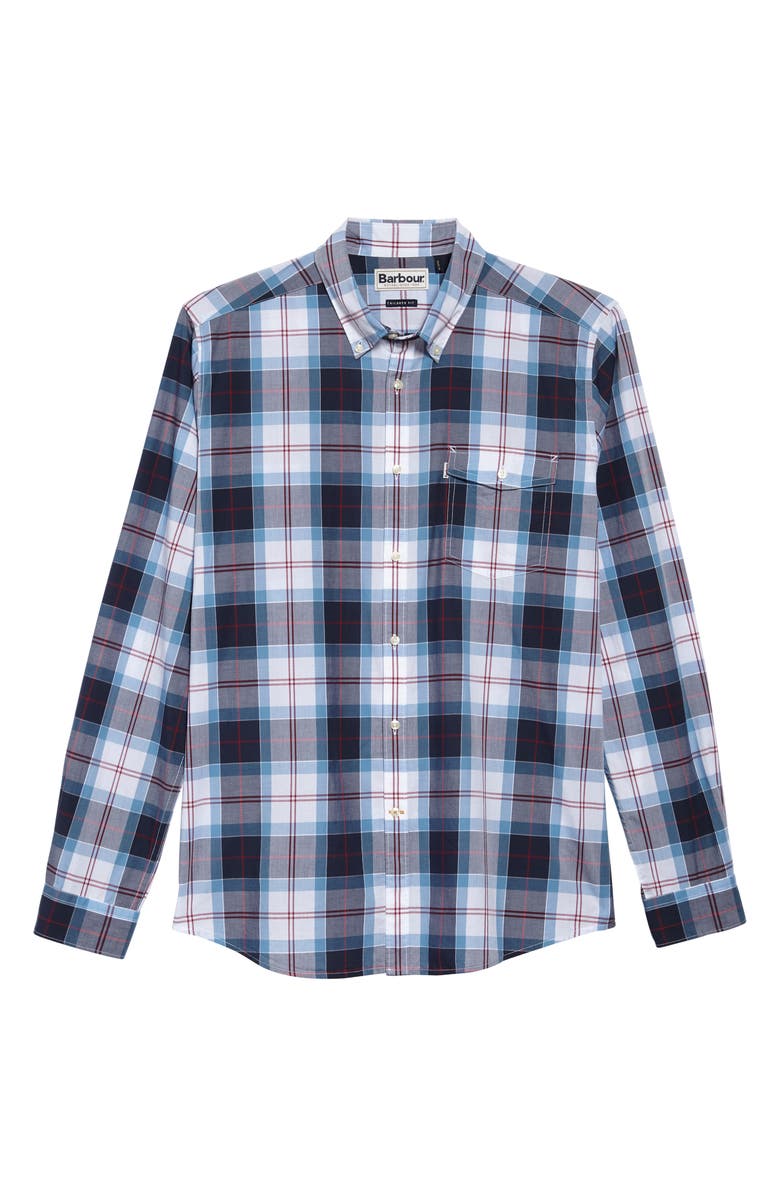 Barbour Cabin Tailored Fit Plaid Sport Shirt, Alternate, color, 