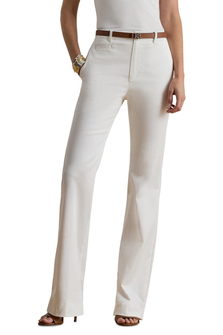 High Rise Chino Pants, Main, color, WHITE