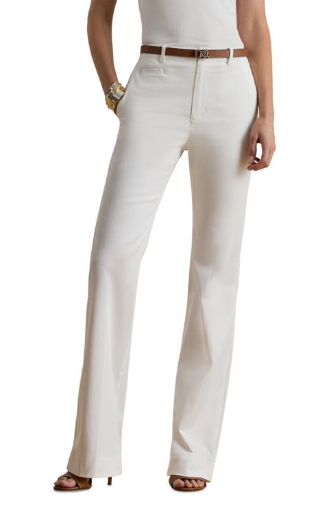 Lauren Ralph Lauren High Rise Chino Pants (Petite)