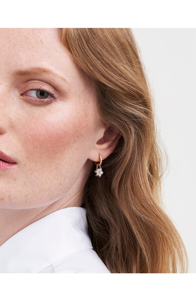 Fable England Nightshade Gold Huggie Earrings, Alternate, color, Gold