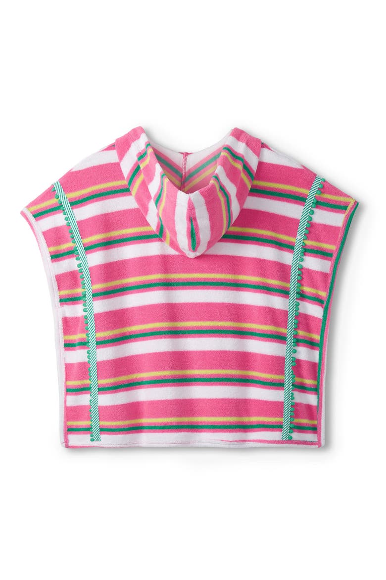 Kids' Candy Stripes Embroidered Cotton Blend Terry Cover-Up Tunic, Alternate, color, AZALEA PINK