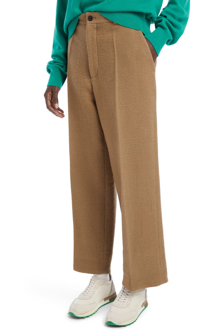 Gustavo Wool & Linen Blend Pants, Alternate, color, BARK