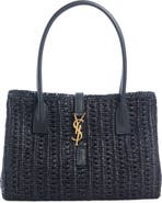 Saint Laurent Panier Raffia Tote