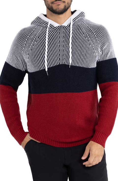 Colorblock Drawstring Hoodie