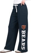 STARTER Women's Starter Navy Chicago Bears Field Wide Leg Sweatpants