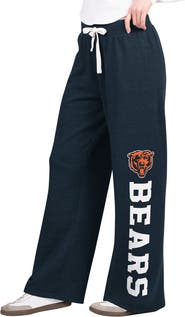 STARTER Women's Starter Navy Chicago Bears Field Wide Leg Sweatpants