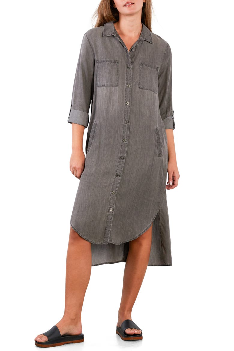 Chill Out Shirtdress, Main, color, GREY PUFF
