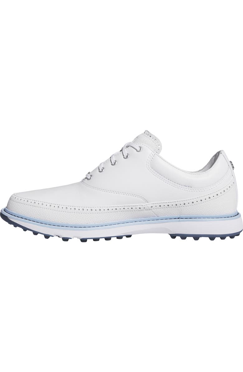 adidas MC80 Spikeless Golf Shoe, Alternate, color, White/ Blue