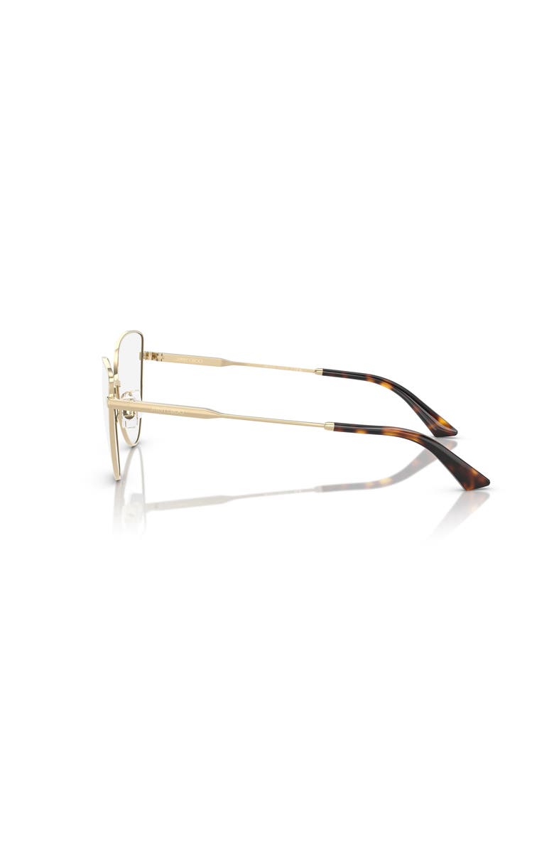 Jimmy Choo 54mm Cat Eye optical glasses, Alternate, color, Gold