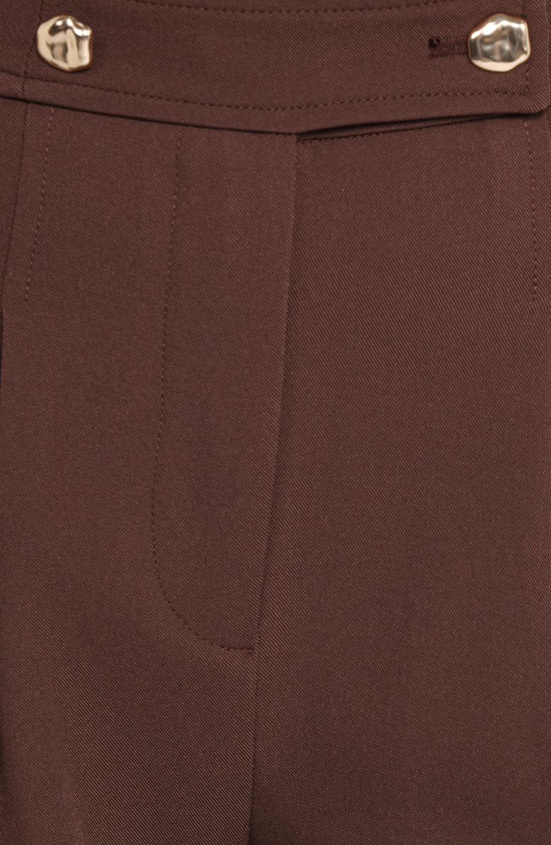 Petal & Pup Corfu Pleat Front Wide Leg Pants, Alternate, color, Brown