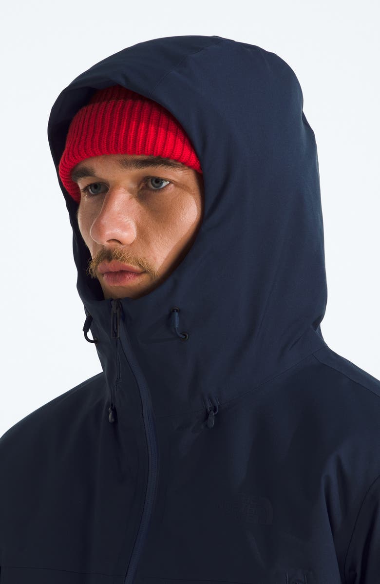 The North Face Mountain Range Waterproof Down Jacket, Alternate, color, Summit Navy