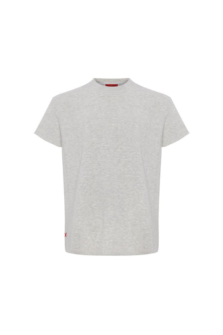 Cotton Tshirt With Emboss Print, Main, color, grey