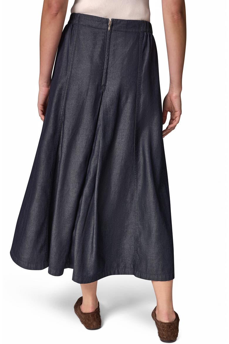 A-Line Chambray Skirt, Alternate, color, DUTCHESS