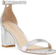 Stuart Weitzman Nudistcurve 75 Block Heel Sandal