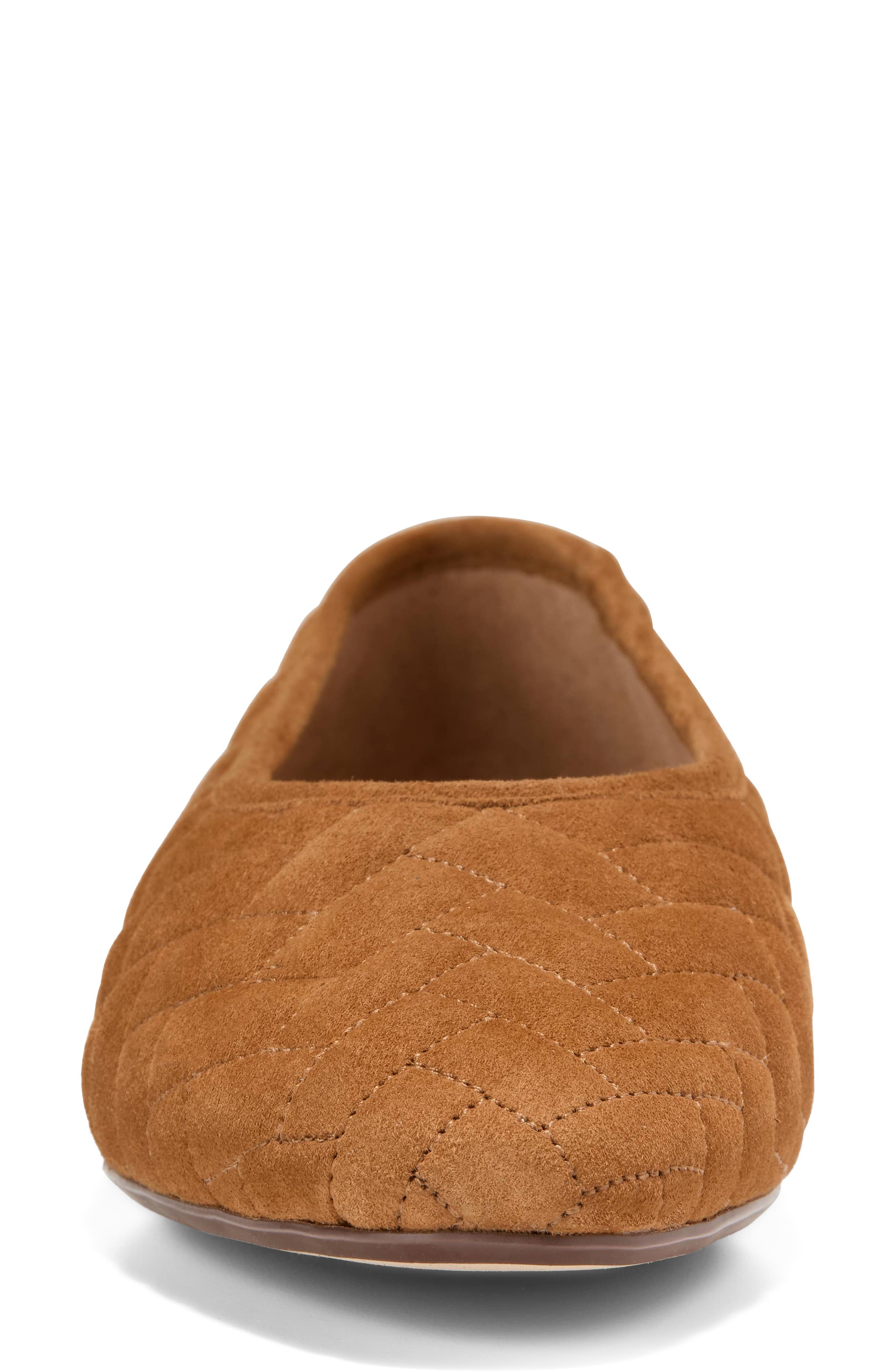 Jasleen Quilted Ballet Flat, Alternate, color, TOBACCO QUILTED SUEDE