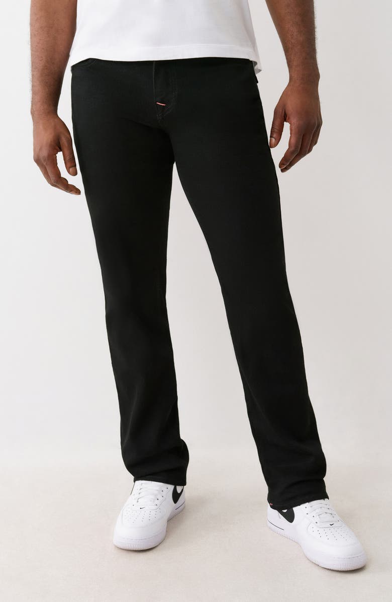 True Religion Ricky Flap Pocket Straight Leg Jeans, Main, color, 2Sb Black Rinse