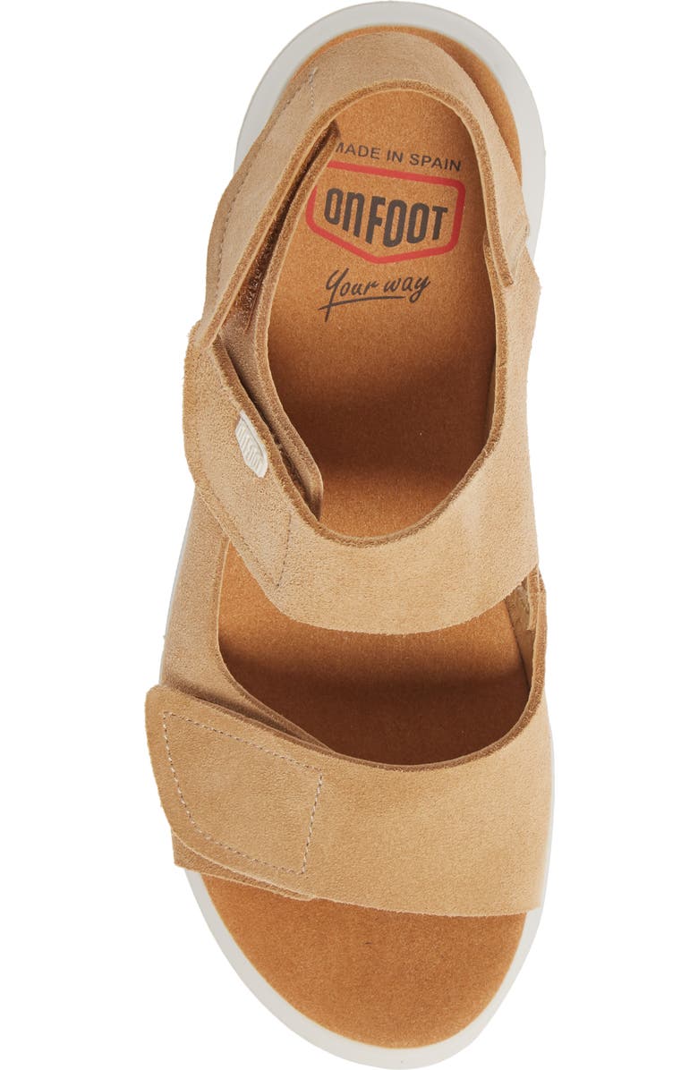 On Foot Wedge Sandal, Alternate, color,