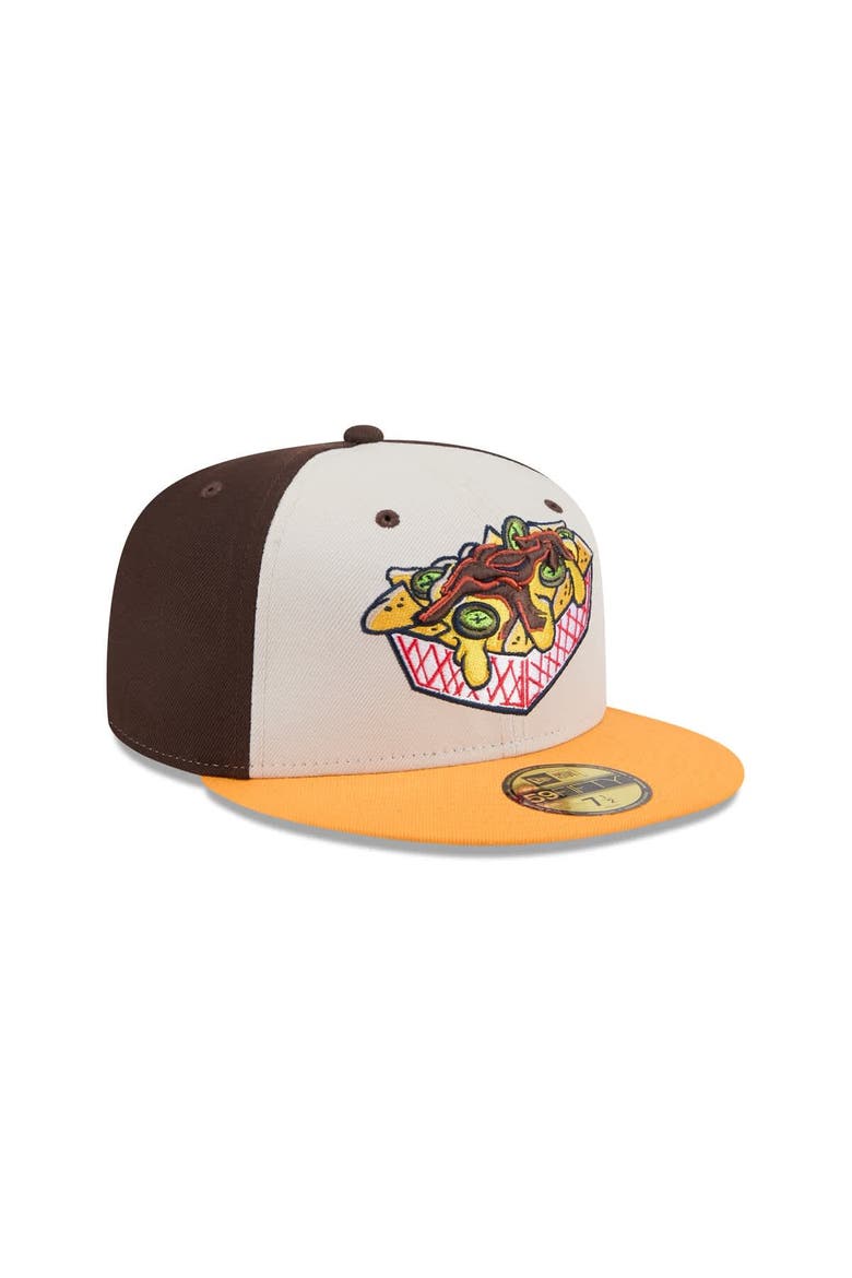 Men's New Era  Brown Memphis Redbirds Theme Nights 59FIFTY Fitted Hat, Alternate, color, Brown