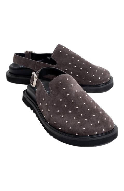 Our Leather Studded Clogs (Women)